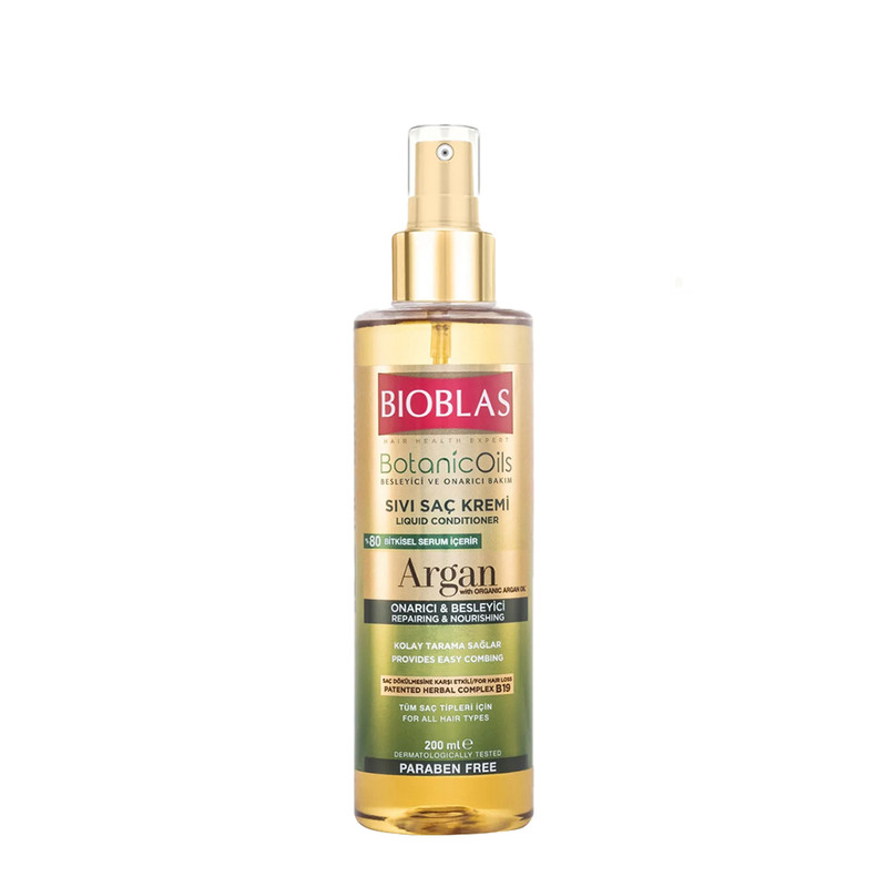 اسپری دوفاز بیوبلاس روغن آرگان مدل Repairing & Nourishing حجم 200 میل