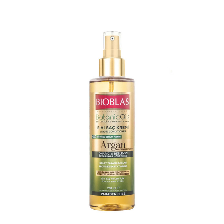 اسپری دوفاز بیوبلاس روغن آرگان مدل Repairing & Nourishing حجم 200 میل