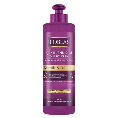 کرم مو بیوبلاس Bioblas مخصوص موهای فر حجم 250 میل